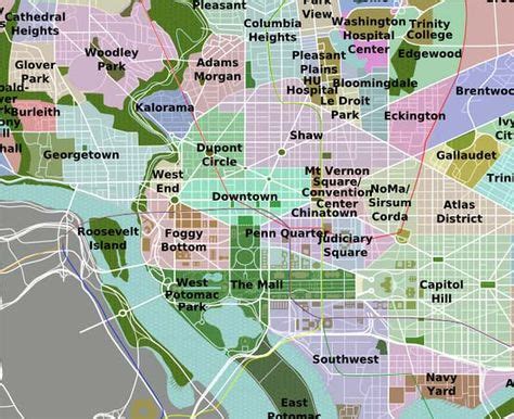 Map Of Washington Dc Area And Towns - London Top Attractions Map