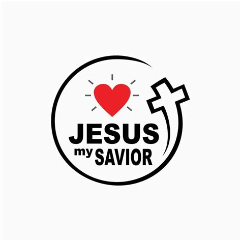 Jesus my savior design concept for tshirt and christian icon 11801621 Vector Art at Vecteezy