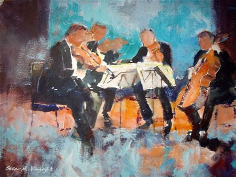 String Quartet - Classical Musicians Painting in Music Art Gallery of ...