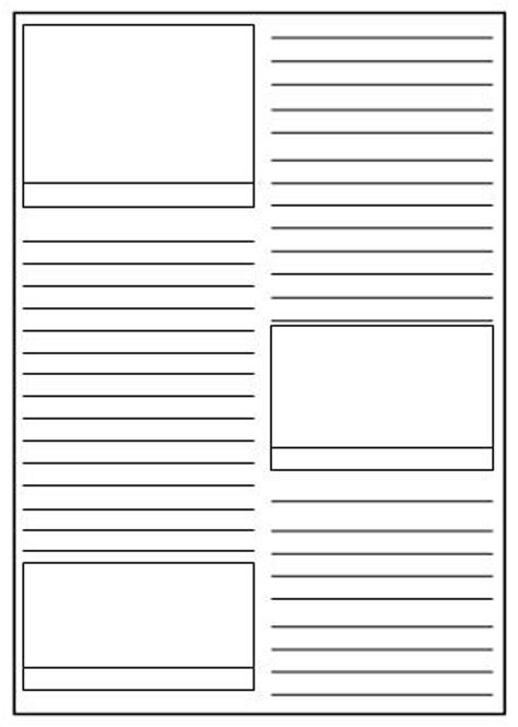 Blank Newspaper Template Printable