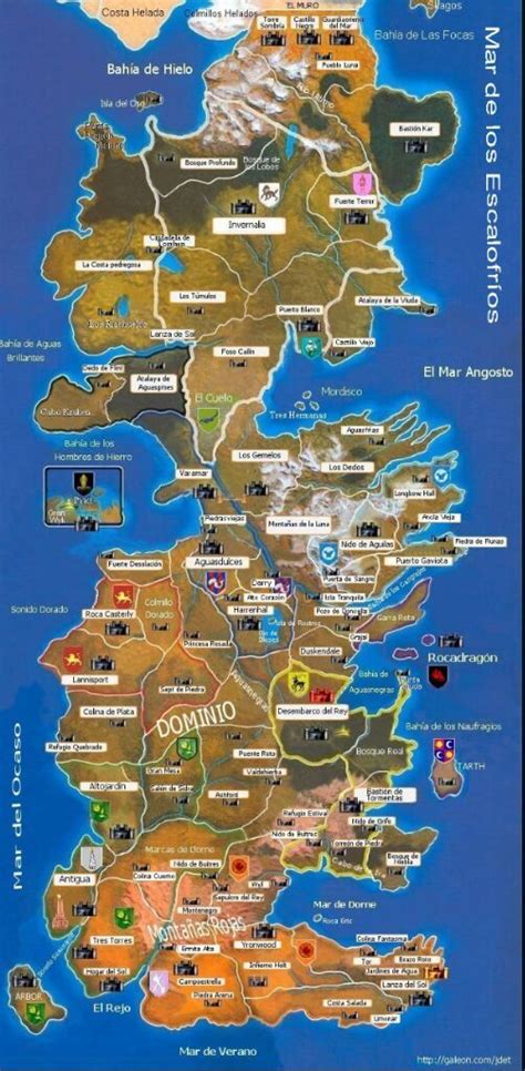 Mapas de Poniente | Game Of Thrones en Español Amino