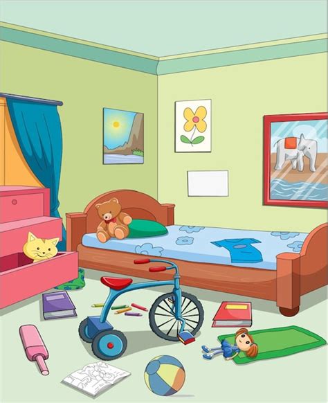 Untidy Room Clipart