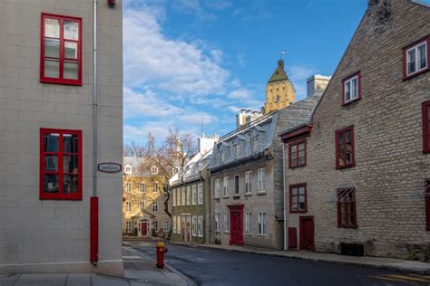 Architecture of Old Quebec - Quebec City, Canada Stock Image - Image of ...