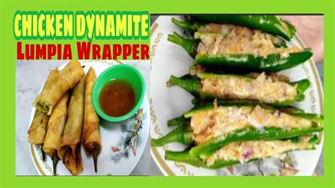 CHICKEN DYNAMITE // LUMPIA WRAPPER WITH CHEESE - YouTube