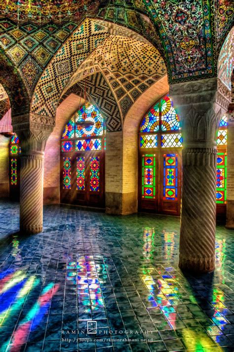 Nasir-ol-Molk Mosque (Rose Mosque), Shiraz, Iran, Middle East