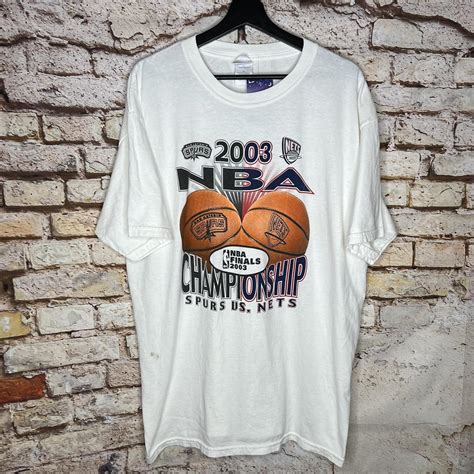 Vintage Spurs Vs Nets Basketball 2001 NBA... - Depop