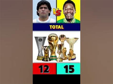 Maradona Vs Pele All Trophies & Awards 🏆 - YouTube