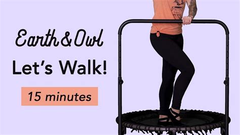 Walk Workout for Seniors On A Rebounder / Rebounding For Beginners With Earth and Owl 15 Minut ...