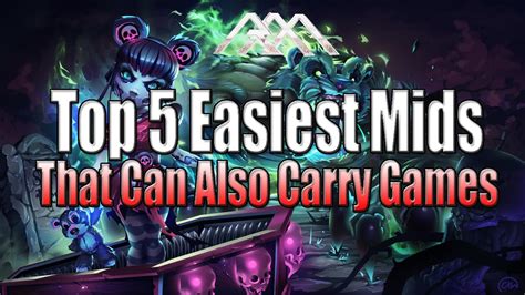 Top 5 Easiest Mid Laners - League of Legends - YouTube