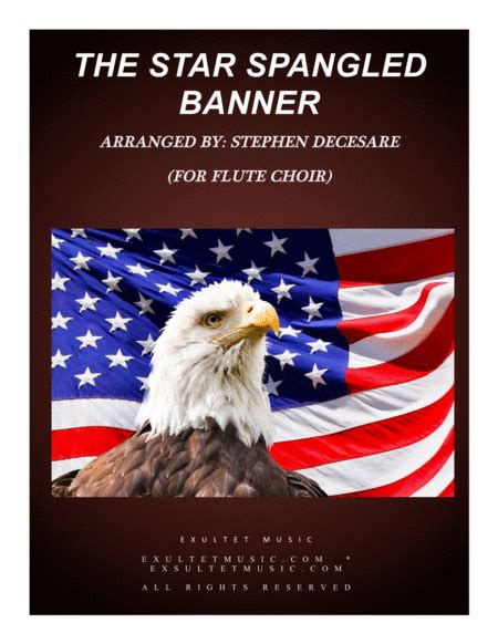 The Star Spangled Banner For Flute Choir Free Music Sheet - musicsheets.org