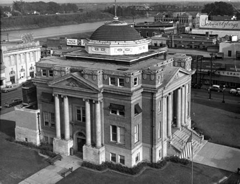 City Hall ~ Alexandria LA, View from northwest in the 1950s, with the ...