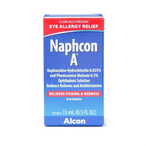 Naphcon a antihistamine eye drops for eye allergy relief, 15 ml - Walmart.com - Walmart.com