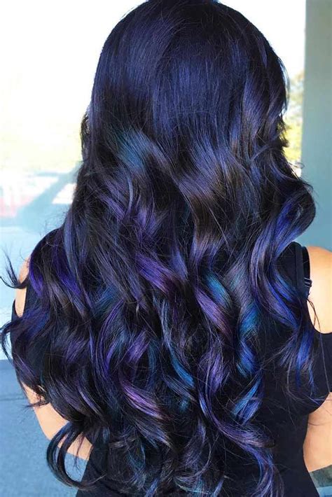 50 Mysterious Blue Black Hair Color Combinations For Deep And Vibrant Looks | Hair color for ...