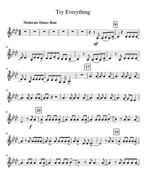 Try Everything Sheet music for Piano (Solo) | Musescore.com