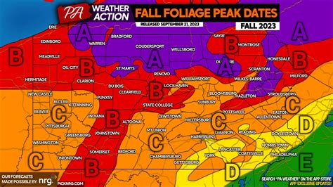 2023 Pennsylvania Foliage Peak Dates & Vibrancy Forecast; Spectacular Season Expected! - Statewide