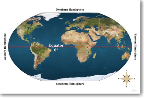 PosterEnvy - Equator - Earth Map Geography Poster (ss118)