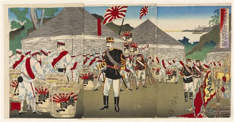 Triumphal Return of the Imperial Japanese Army from a Complete Victory at Asan - Saint Louis Art ...