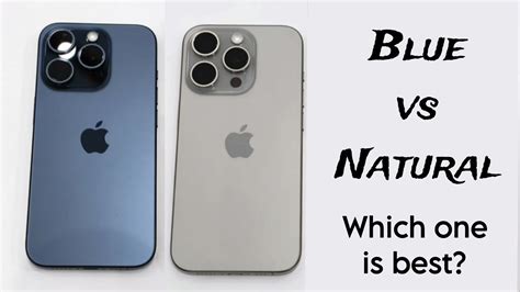 iPhone 15 Pro Blue vs Natural Titanium Color Comparison! - YouTube