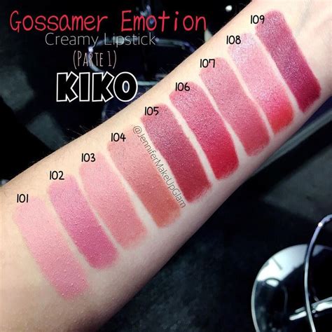 Kiko Milano Gossamer Emotion Creamy Lipstick Swatches | Makeupview.co