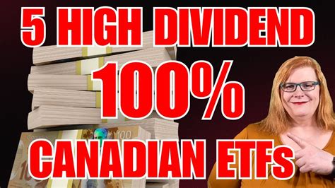 5 High Dividend 100% Canadian ETFs #investing - YouTube