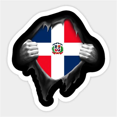 Dominican Republic. Dominican Flag - Dominican Republic Flag - Sticker ...