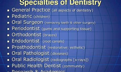 Specialties Dentist