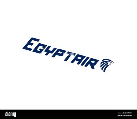 EgyptAir, rotated logo, white background B Stock Photo - Alamy