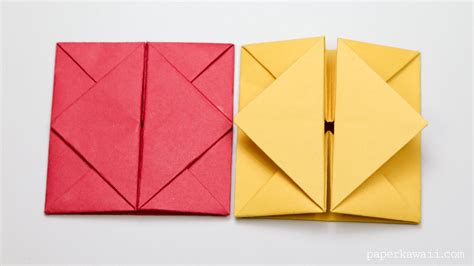 Origami Envelope Box Instructions - Paper Kawaii | Origami easy, Origami envelope easy, Origami ...