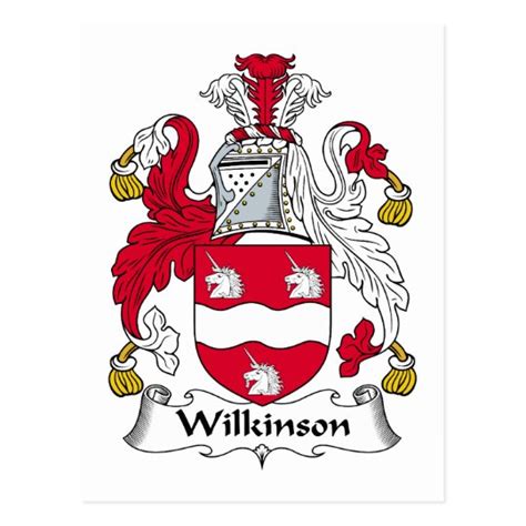 Wilkinson Family Crest Postcard | Zazzle.com