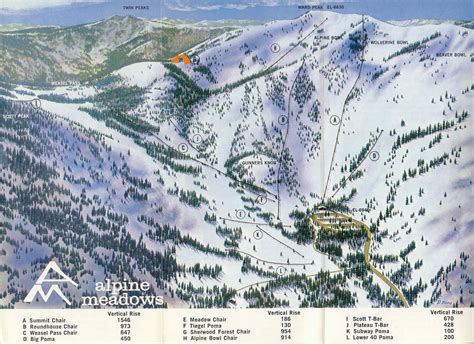 Alpine Meadows Ski Map - Map Of Colorado