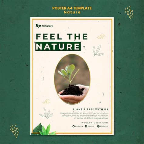 Free PSD | Nature poster template design