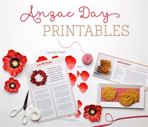 Free Anzac Day Printables - Tinyme Blog