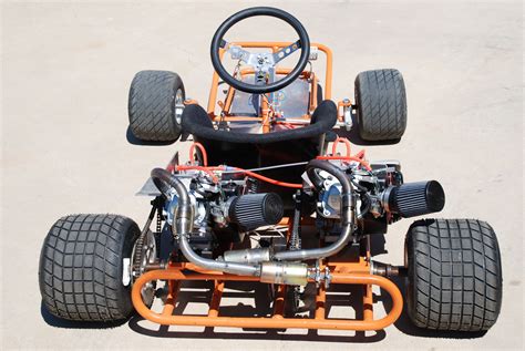 Twin engine go kart with two clone motors | Go kart, Vintage go karts, Homemade go kart