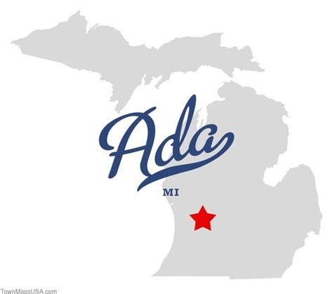 map of ada michigan mi | Michigan, Pure michigan, Central michigan ...