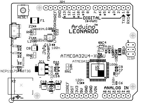 Arduino Leonardo: распиновка, схема подключения и программирование ...