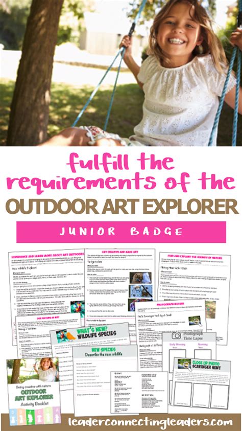 5 Fun Activities to Earn The Junior Outdoor Art Explorer Badge | Girl ...