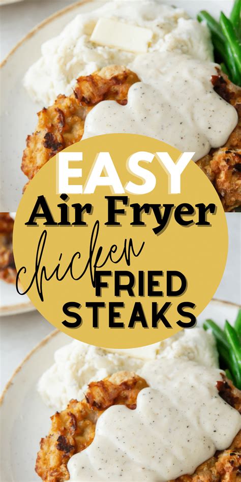 Air Fryer Chicken Fried Steak - Air Fryer Eats