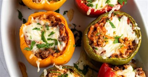 Stuffed Bell Peppers Recipe - Insanely Good