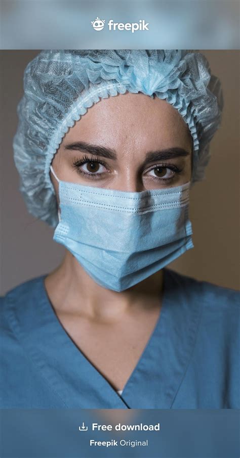 Portrait of nurse wearing a medical mask Free Photo Happy Nurses Day ...