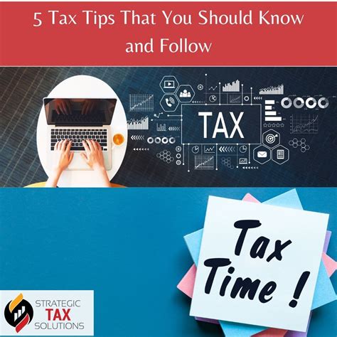 Tax E filing / 5 Tax Tips You Should Know and Follow