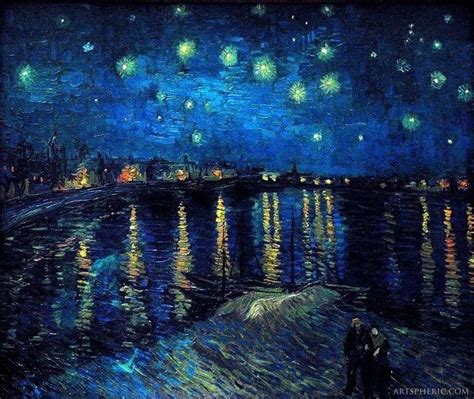 Starry Night Over the Rhone. September, 1888. Oil on canvas. Vincent van Gogh. Museé de Orsay ...