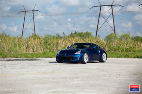 Marine Blue Nissan 370Z Customized to Stand Out — CARiD.com Gallery