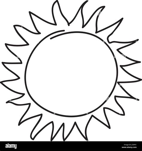 summer sun drawing icon Stock Vector Image & Art - Alamy