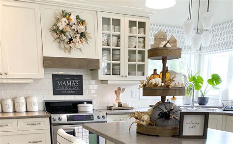 Simple Ways to Add Fall Decor to Your Kitchen - Willow Bloom Home