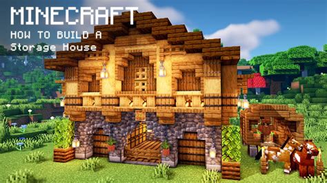 Minecraft: How To Build a Storage House - YouTube