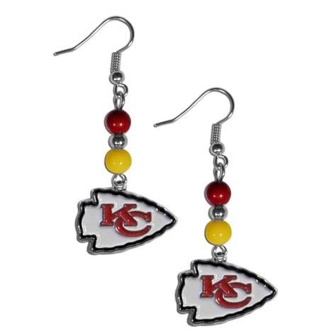 Kansas City Chiefs Fan Bead Dangle Earrings | Fanhood Gear