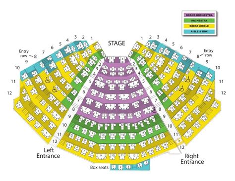 Starlight Theater Seating Chart With Seat Numbers - Theater Seating Chart