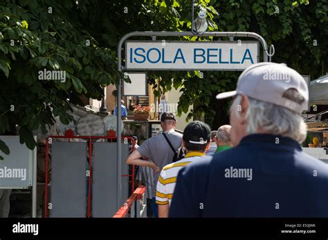 Ferry Landing on the Island of Isola Bella Lake Maggiore Italy Stock Photo - Alamy