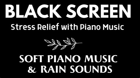 Black Screen Sleep Music - Sleep, Stress Relief with Piano Music And ...