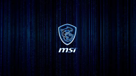 MSI Blue Dragon Wallpaper